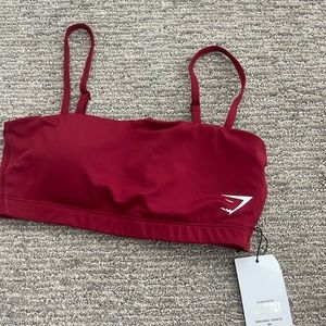 Gymshark training bandeau-Burgundy red